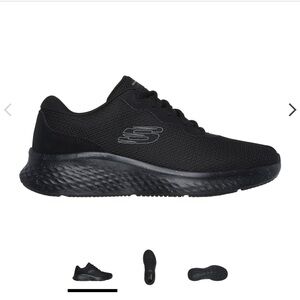 Skechers Air Cooled Memory Foam Shoes in Black